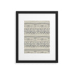 Mud Cloth on Cream Framed Art Print Gallery Image 6