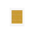 Mud Cloth on Mustard Art Print Gallery Image 1