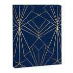 Navy Blue Art Deco - Large Scale Canvas Print Gallery Image 8