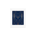 Navy Blue Art Deco - Large Scale Art Print Gallery Image 1
