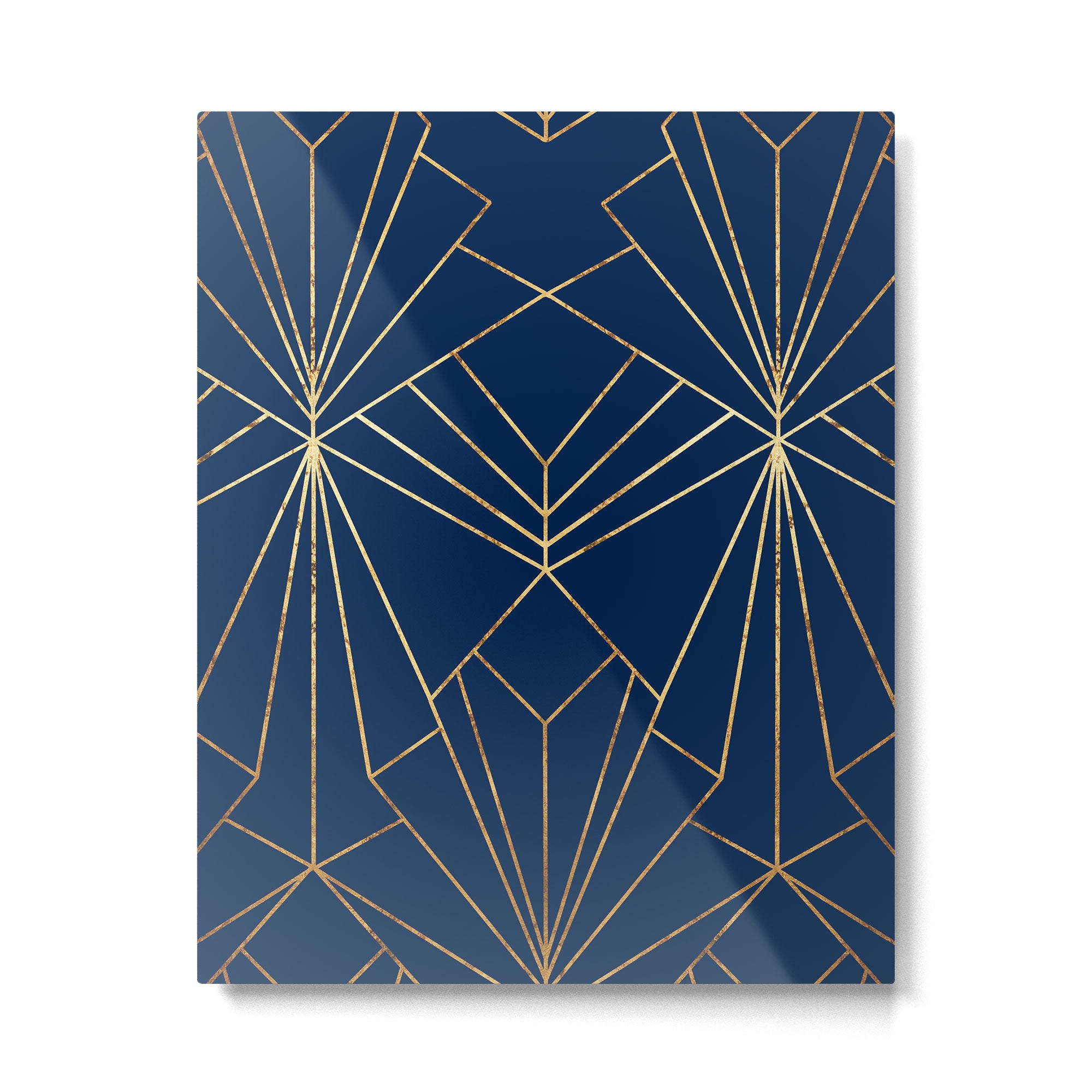 Navy Blue Art Deco - Large Scale Metal Print Gallery Image 6