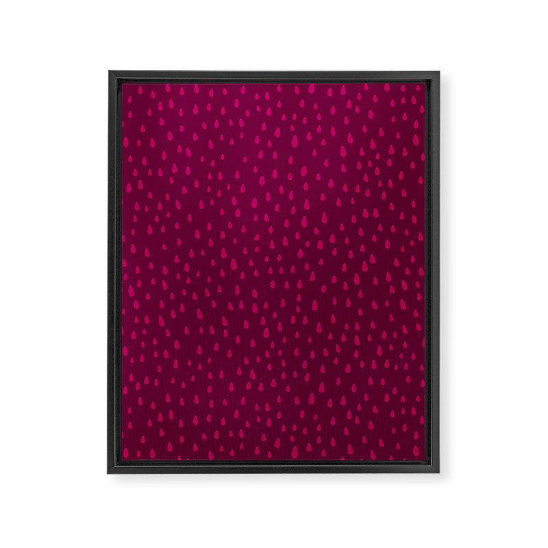Raspberry Paint Drops Framed Canvas Print Gallery Image 8