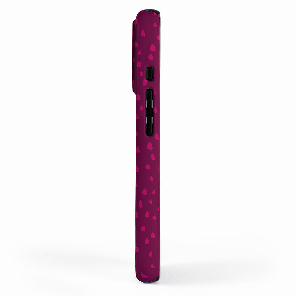 Raspberry Paint Drops iPhone Case Gallery Image 2