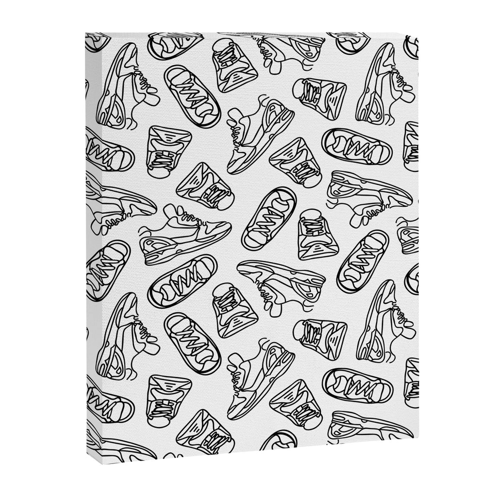 Sneakers // Black & White Canvas Print Gallery Image 8