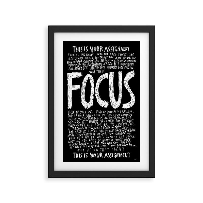FOCUS 2017, by Courtney Martin and Wendy MacNaughton Framed Art Print Gallery Image 2