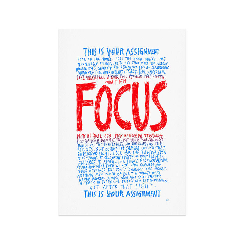 FOCUS 2017, by Courtney Martin and Wendy MacNaughton Art Print Gallery Image 1