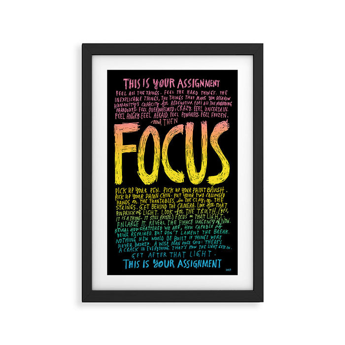 FOCUS 2017, by Courtney Martin and Wendy MacNaughton Framed Art Print Gallery Image 1