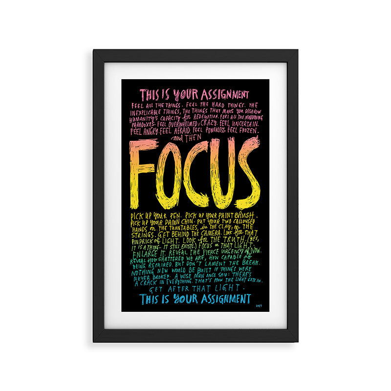 FOCUS 2017, by Courtney Martin and Wendy MacNaughton Framed Art Print Gallery Image 2