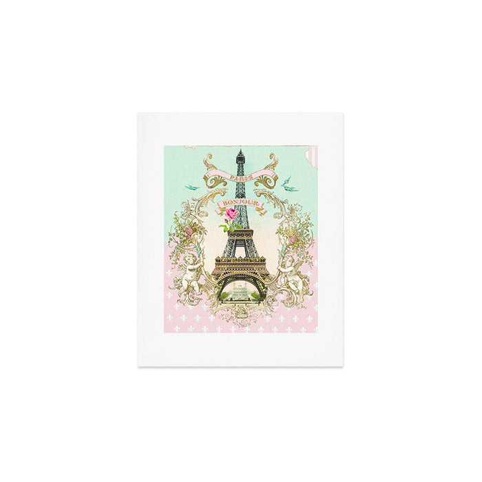 Bonjour Paris Art Print Gallery Image 1
