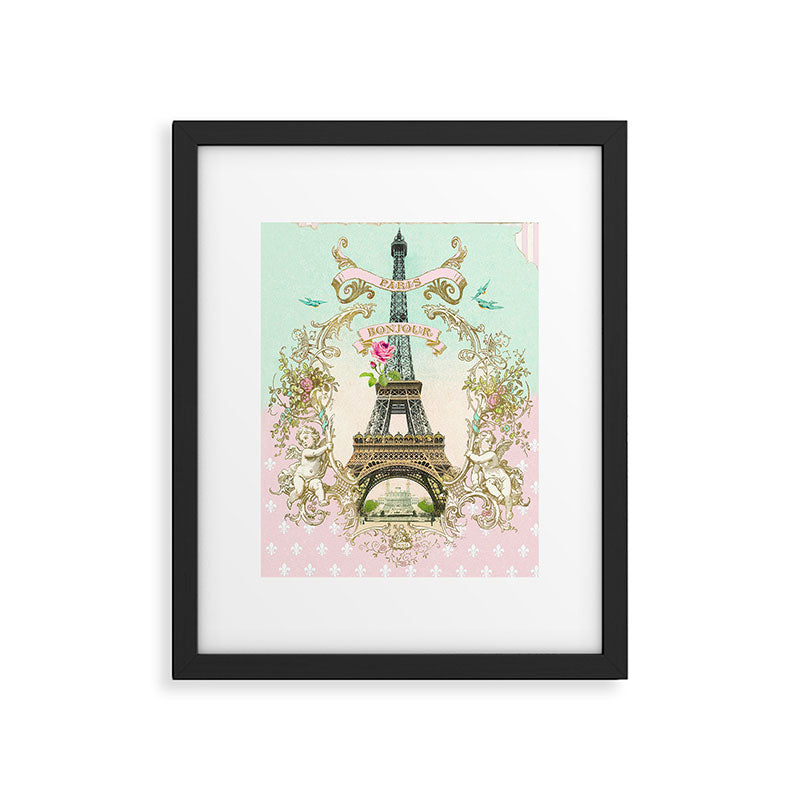 Bonjour Paris Framed Art Print Gallery Image 6