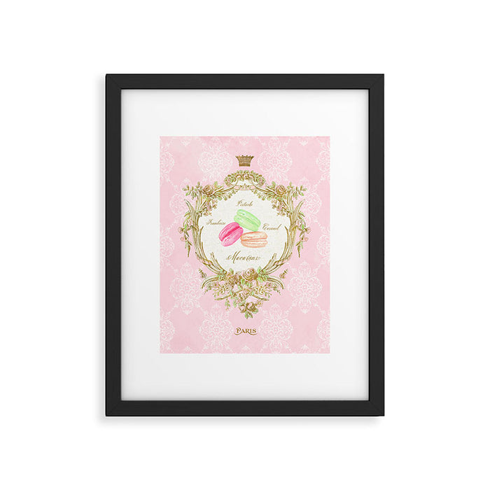 French Patisserie Macarons Framed Art Print Gallery Image 1