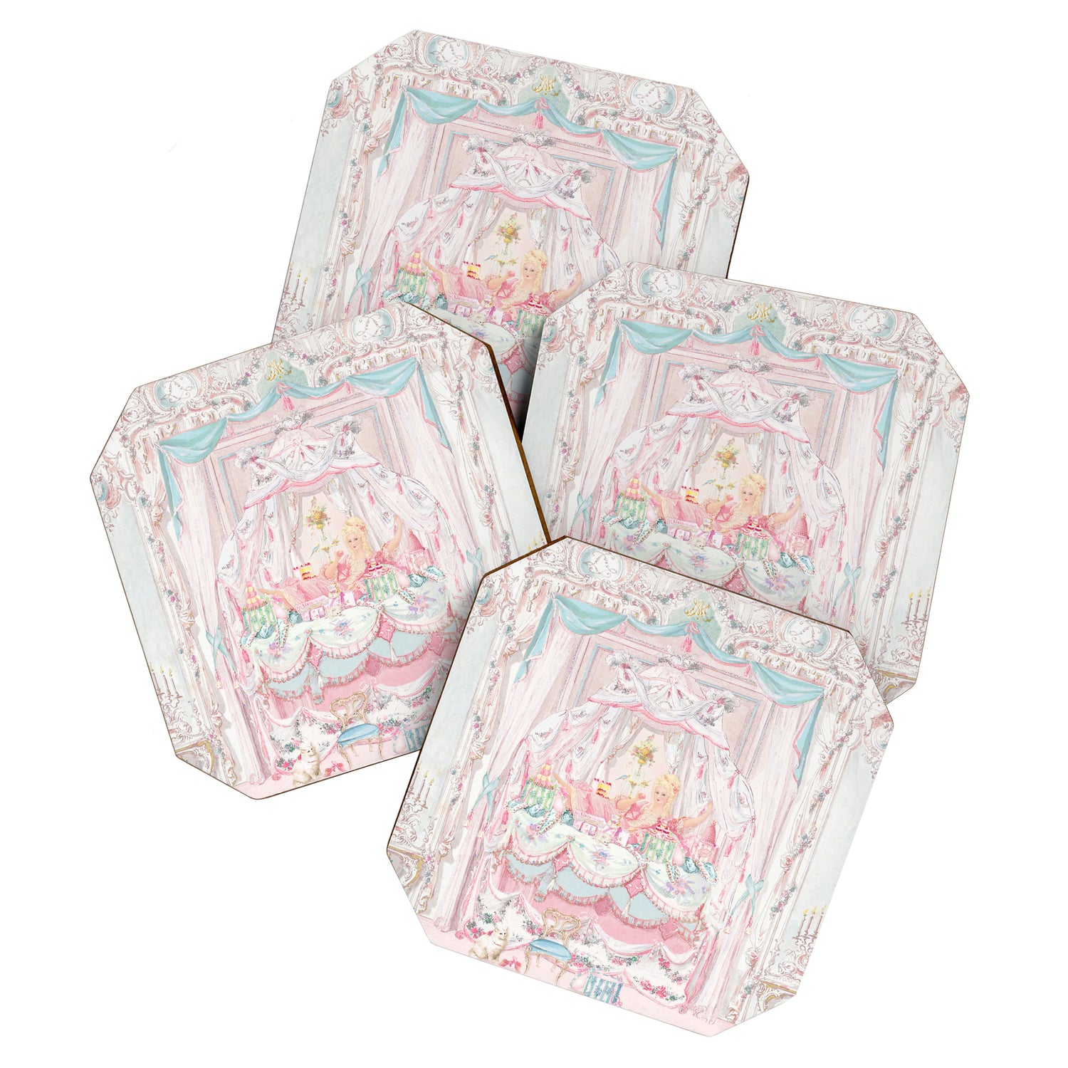 Marie Antoinette and the Cake Crumb and the Pea Coaster Gallery Image 1