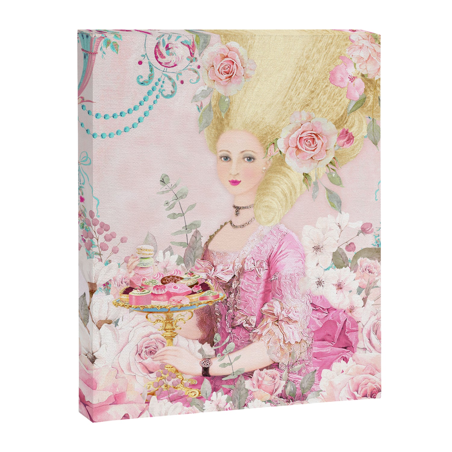Marie Antoinette Flower Tea Canvas Print Gallery Image 3