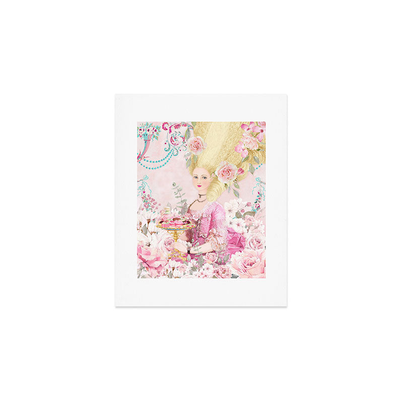 Marie Antoinette Flower Tea Art Print Gallery Image 1