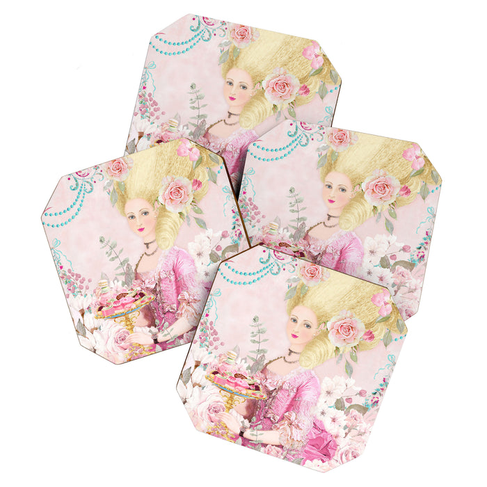 Marie Antoinette Flower Tea Coaster Gallery Image 1