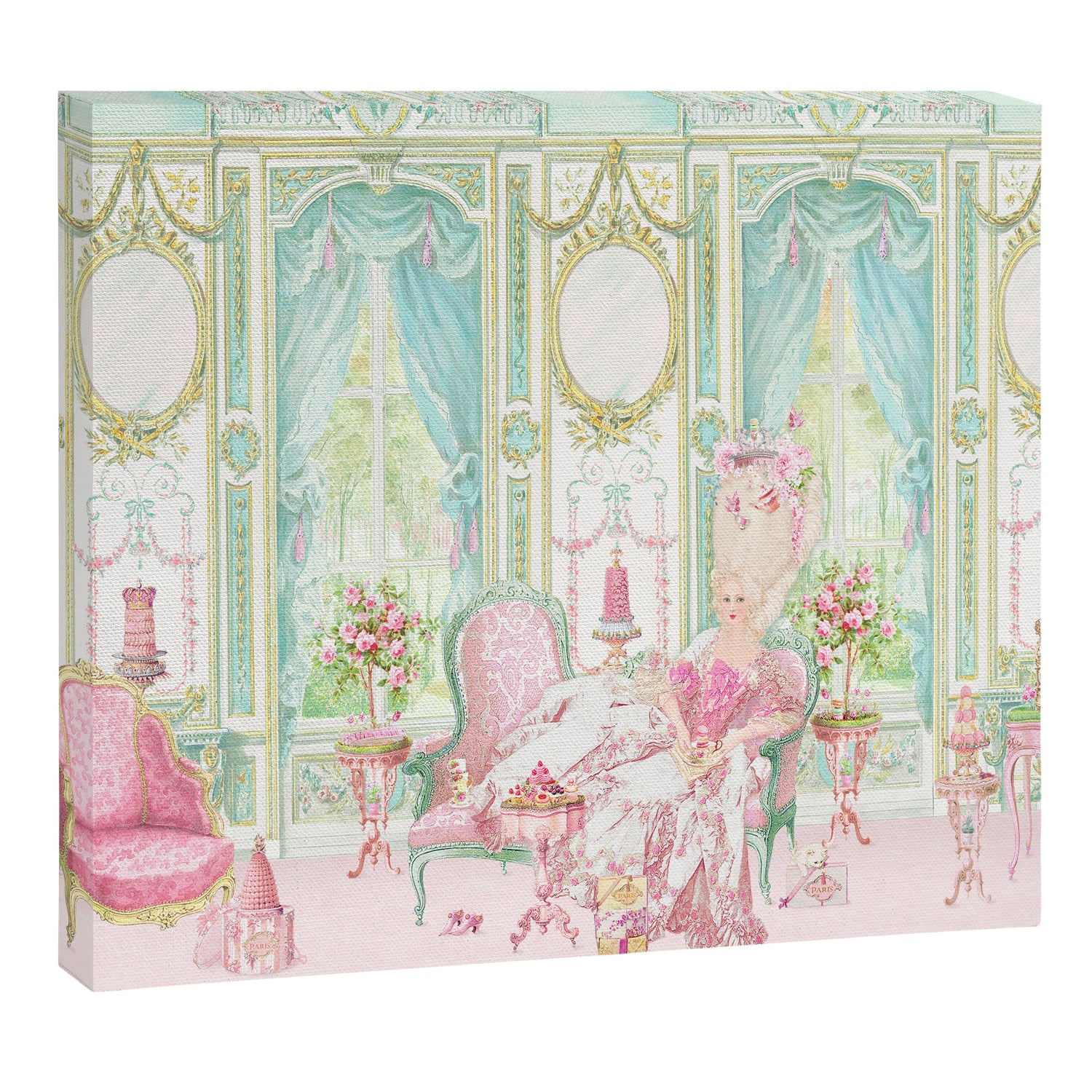 Marie Antoinette, Palace of Versailles, Diorama Canvas Print Gallery Image 3