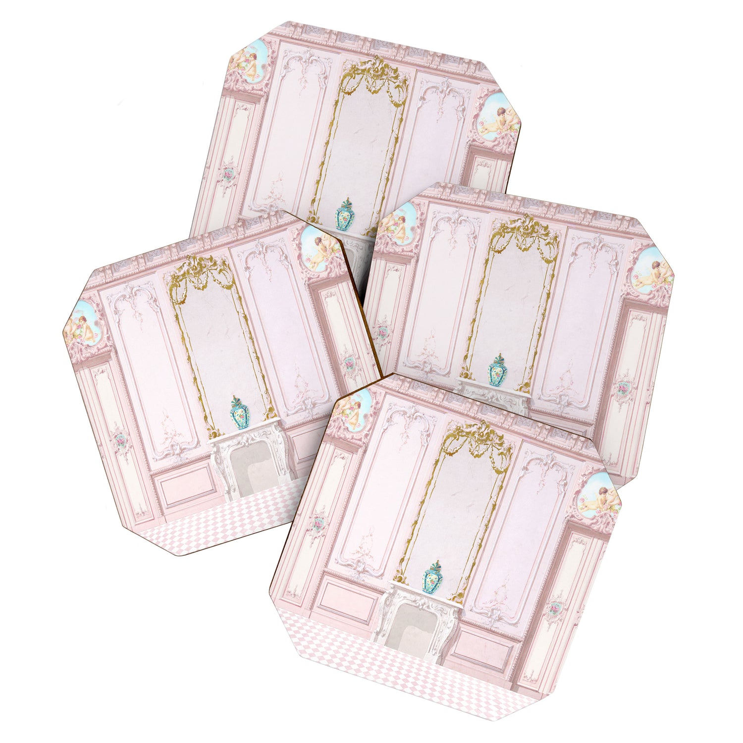 Pink Parisian Apartment Diorama Coaster Gallery Image 1