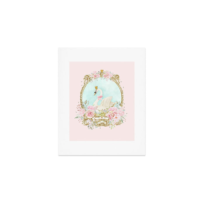 The shabby Swan Art Print Gallery Image 1