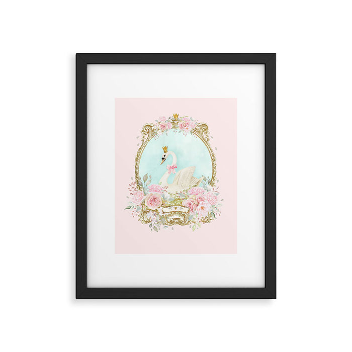 The shabby Swan Framed Art Print Gallery Image 1