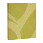 Abstract green and pink shapes Canvas Print Gallery Image 6