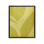 Abstract green and pink shapes Framed Canvas Print Gallery Image 6