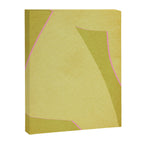 Abstract green and pink shapes Canvas Print Gallery Image 6