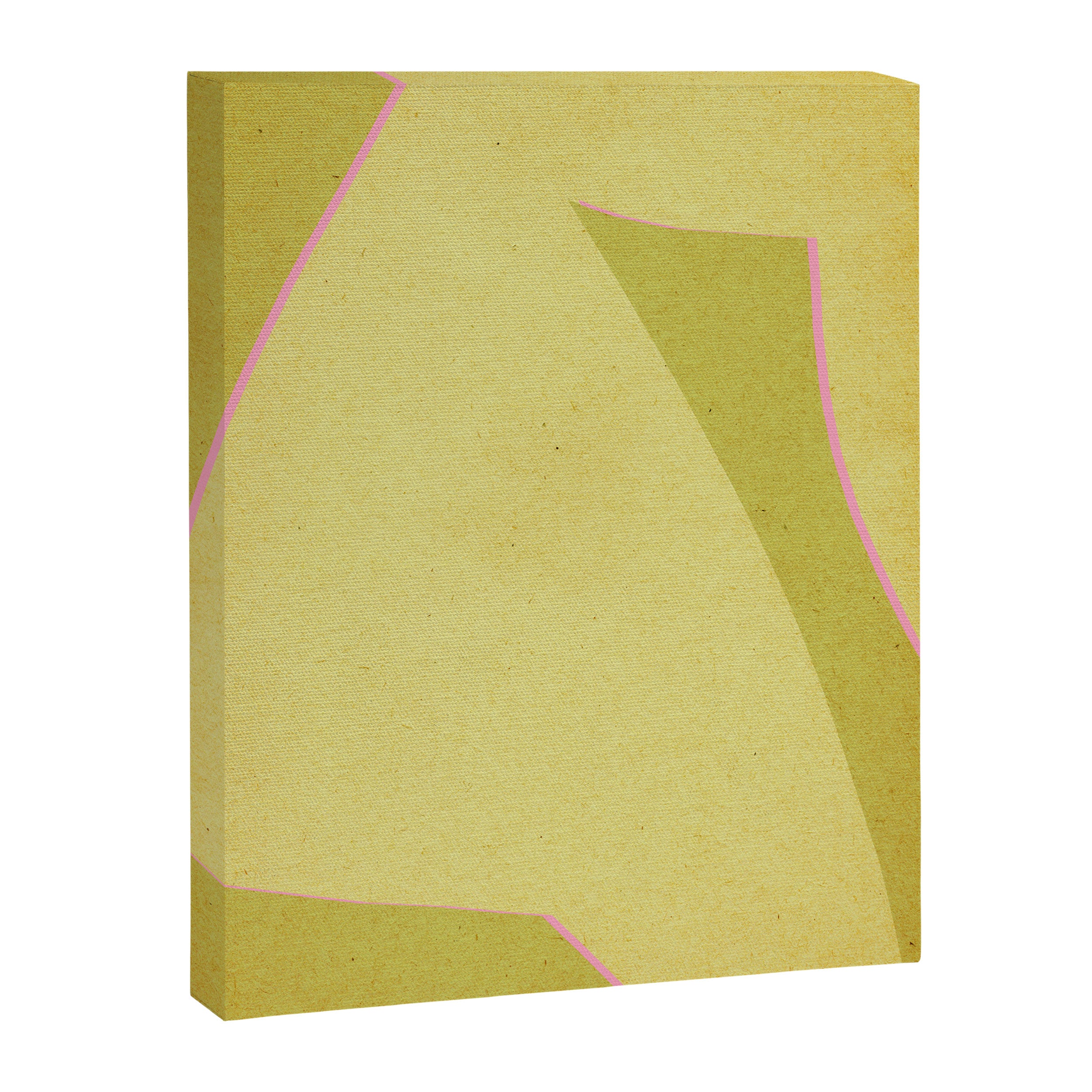 Abstract green and pink shapes Canvas Print Gallery Image 6