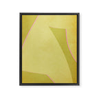 Abstract green and pink shapes Framed Canvas Print Gallery Image 6