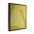 Abstract green and pink shapes Framed Canvas Print Gallery Image 2