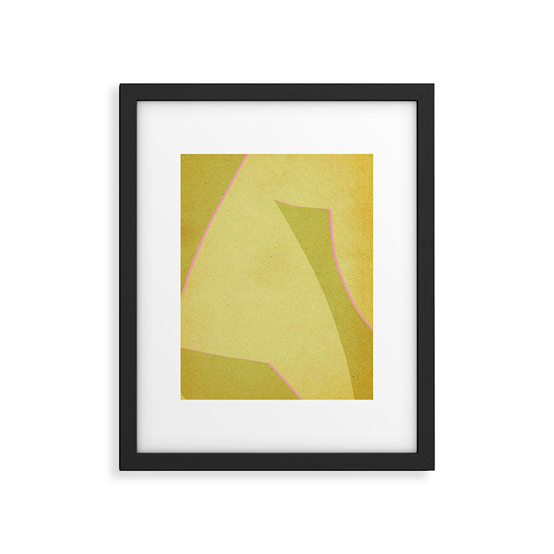 Abstract green and pink shapes Framed Art Print Gallery Image 5