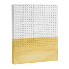 Abstract mustard shape and points Canvas Print Gallery Image 6
