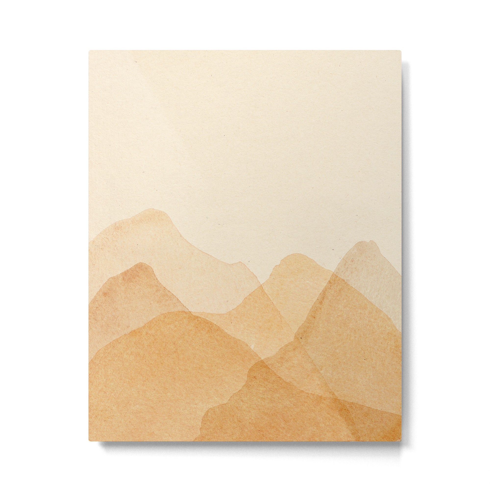 Abstract terracotta mountains Metal Print Gallery Image 4