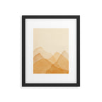 Abstract terracotta mountains Framed Art Print Gallery Image 5