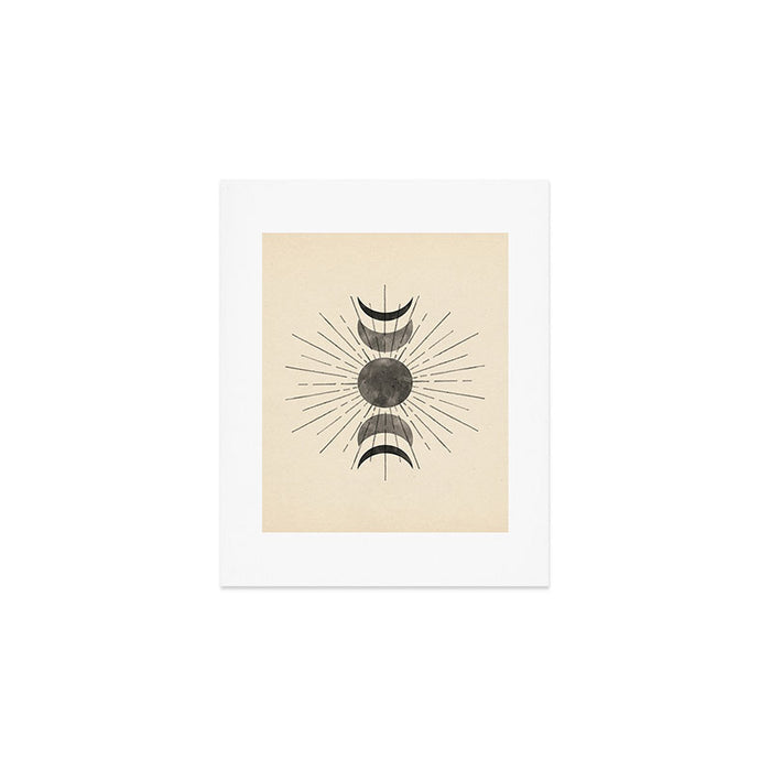 Boho sun and moon Art Print Gallery Image 1