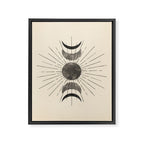 Boho sun and moon Framed Canvas Print Gallery Image 8
