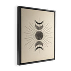 Boho sun and moon Framed Canvas Print Gallery Image 2