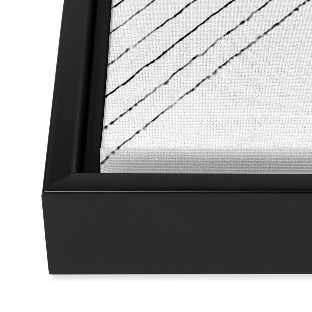 Geometric line art 4 Framed Canvas Print Gallery Image 3