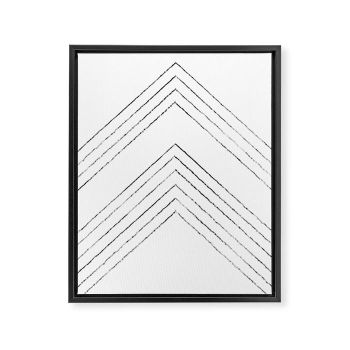 Geometric line art 4 Framed Canvas Print Gallery Image 1