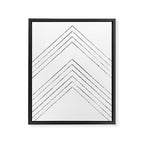 Geometric line art 4 Framed Canvas Print Gallery Image 8