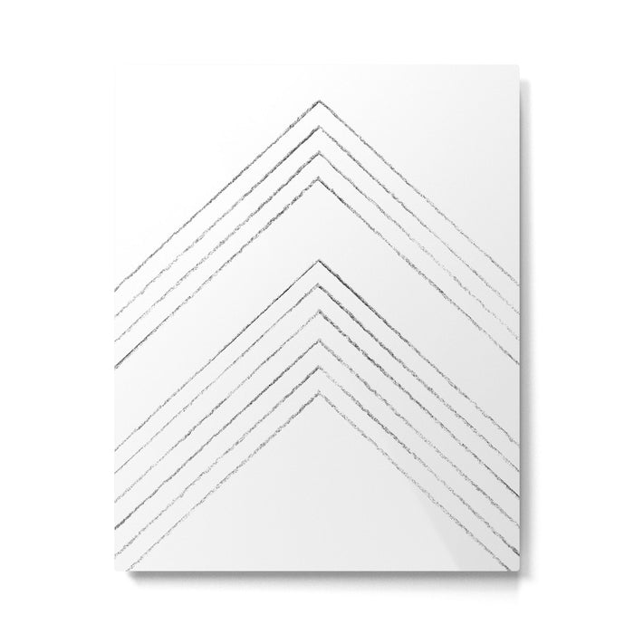 Geometric line art 4 Metal Print Gallery Image 1