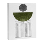 Green mid century modern Canvas Print Gallery Image 6