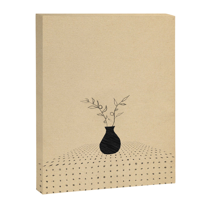Minimal plant in the vase Canvas Print Gallery Image 1