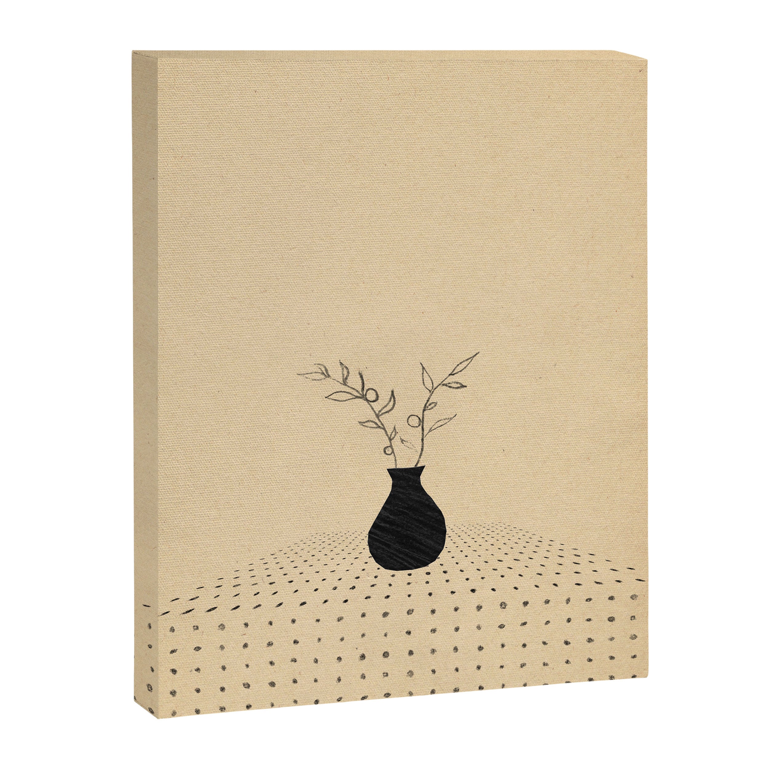 Minimal plant in the vase Canvas Print Gallery Image 6