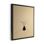 Minimal plant in the vase Framed Canvas Print Gallery Image 2