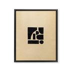 Minimalist abstract geometric Framed Canvas Print Gallery Image 6