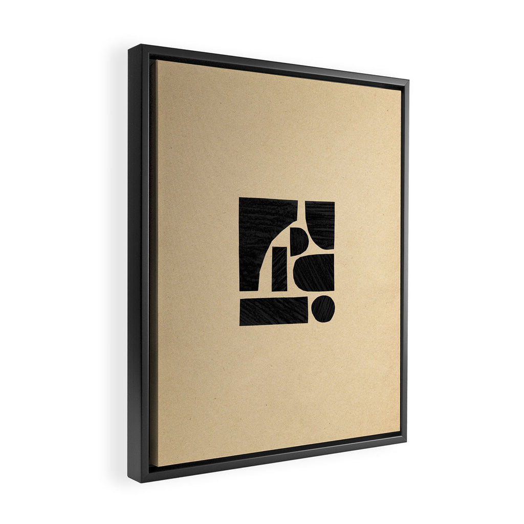 Minimalist abstract geometric Framed Canvas Print Gallery Image 2