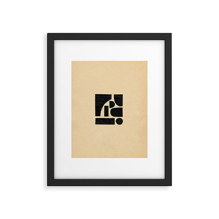 Minimalist abstract geometric Framed Art Print Gallery Image 1