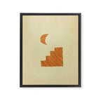 Minimalist moroccan night Framed Canvas Print Gallery Image 8