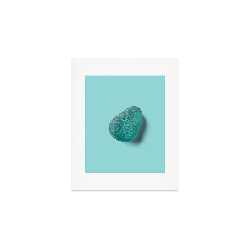 Sea glass on blue Art Print Gallery Image 1