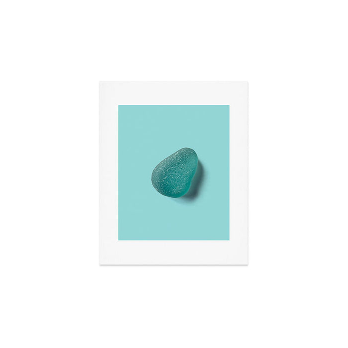 Sea glass on blue Art Print Gallery Image 1